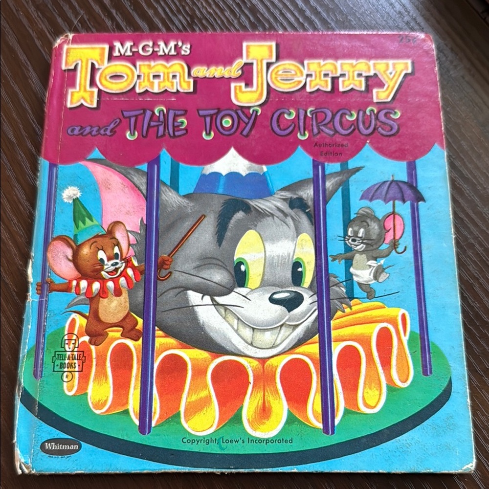 Tom and Jerry The Toy Circus Book vintage 1970s